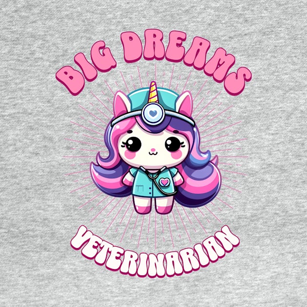 Big Dreams Veterinarian Unicorn | Dream Big! by Pink & Pretty